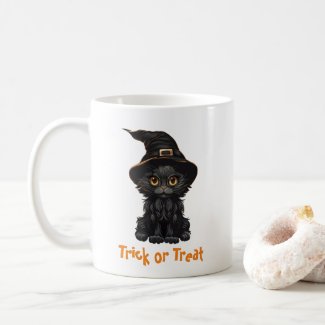 Witches Cat Trick or Treat Halloween
