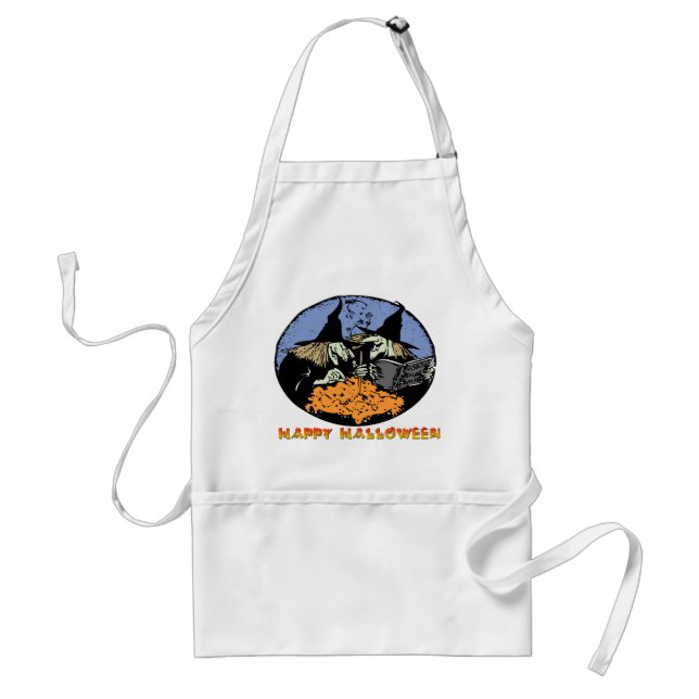Witches Cauldron Adult Apron (Front)