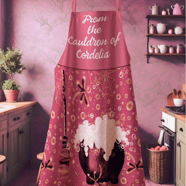 Witches Cauldron Pink Apron (Creator Uploaded)