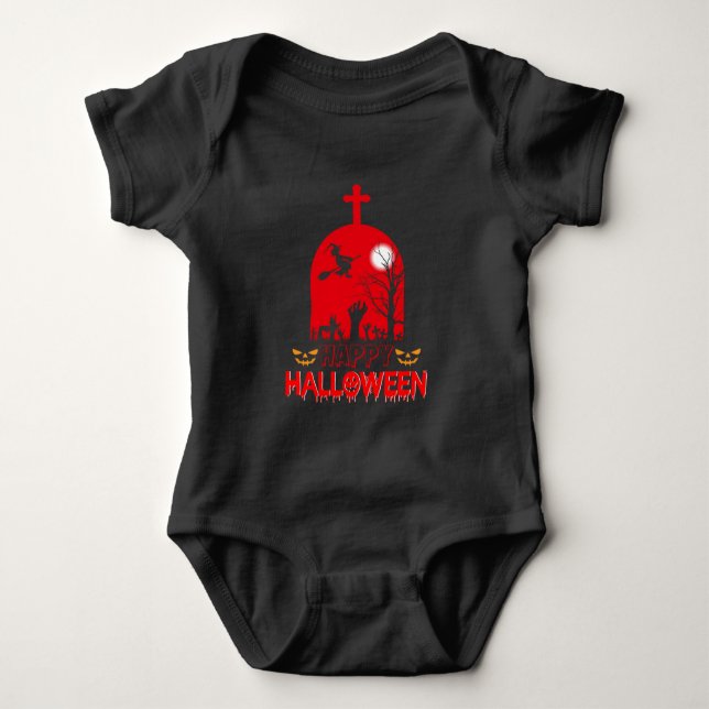 Witches Cemetery Baby  Baby Bodysuit (Front)