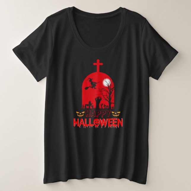 Witches Cemetery  Plus Size T-Shirt (Design Front)