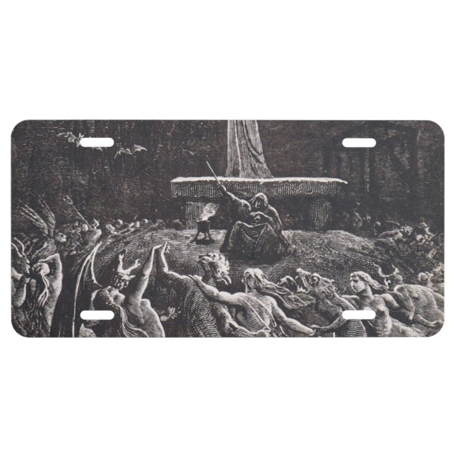 Witches Dancing At The Sabbath License Plate (Front)
