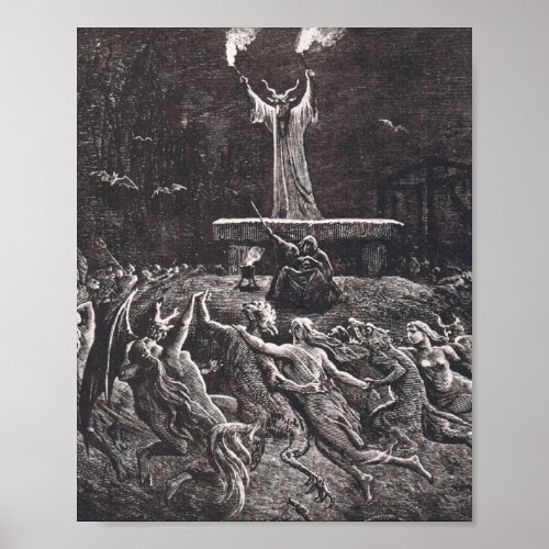 Witches Dancing At The Sabbath Poster