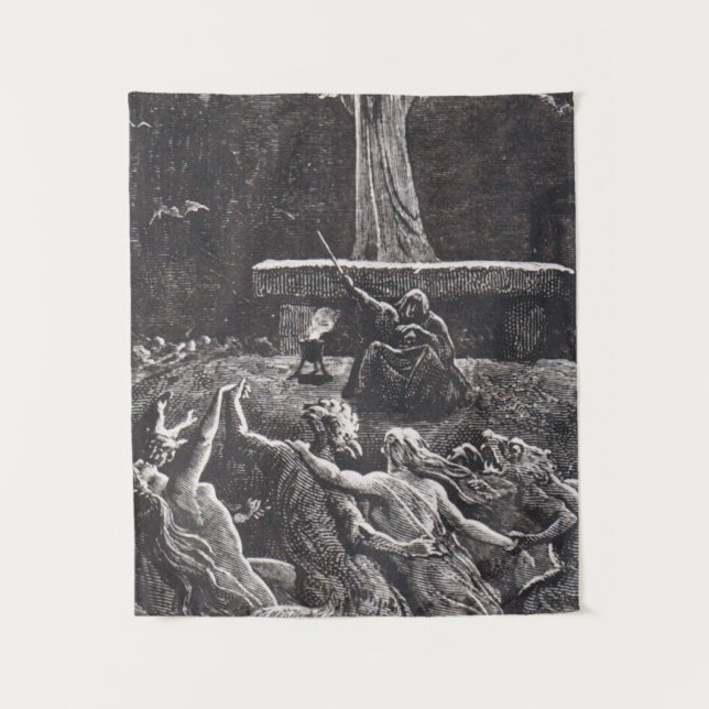 Witches Dancing At The Sabbath Tapestry (Front)