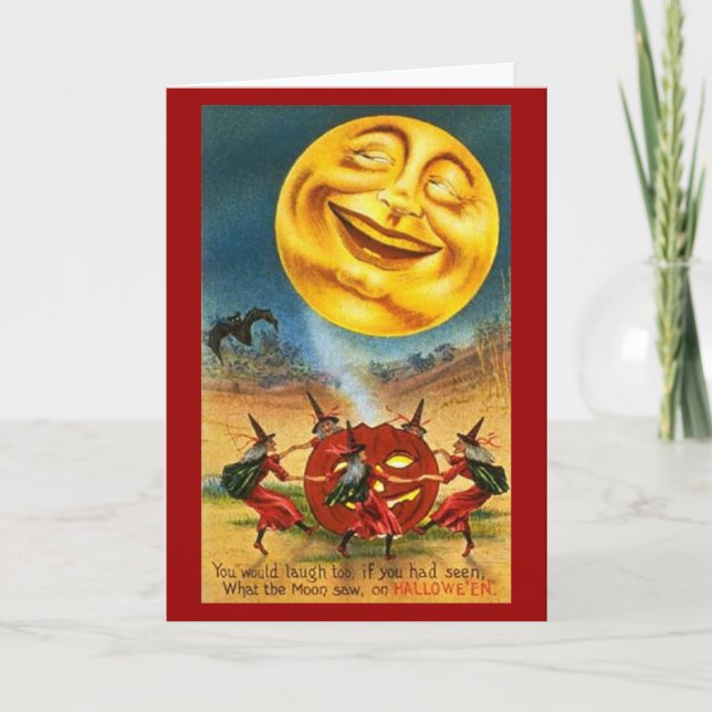 Witches Dancing - Halloween Card (Front)