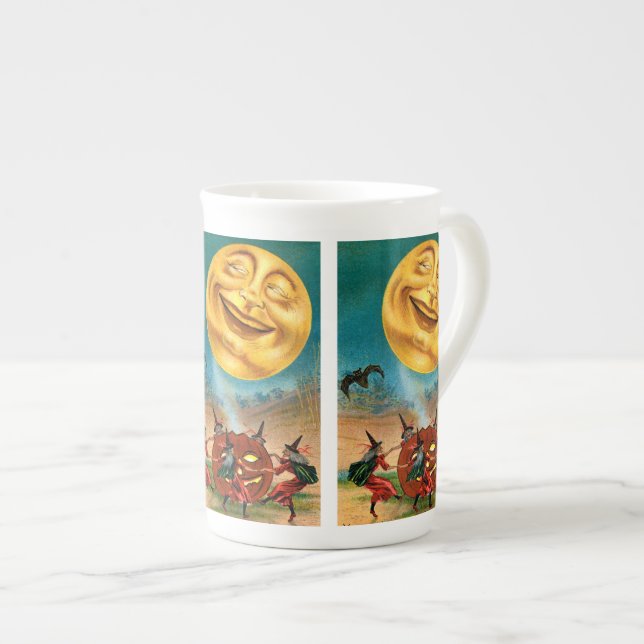Witches Dancing Under the Moon Bone China Mug (Front Right)