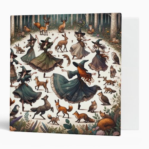 Witches Dans Enchanted Forest Gathering 3 Ring Binder