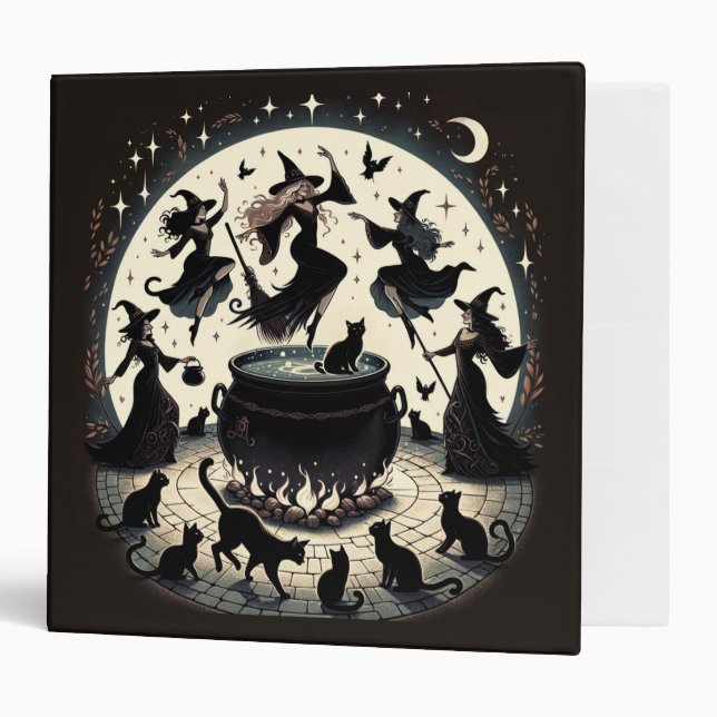 Witches Dans: Enchanted Forest Gathering 3 Ring Binder (Front/Inside)