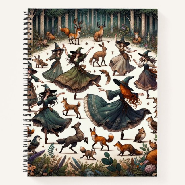 Witches Dans: Enchanted Forest Gathering Notebook (Front)
