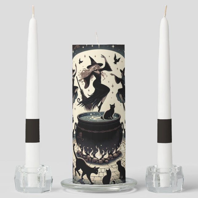 Witches Dans: Enchanted Forest Gathering Unity Candle Set (Front)