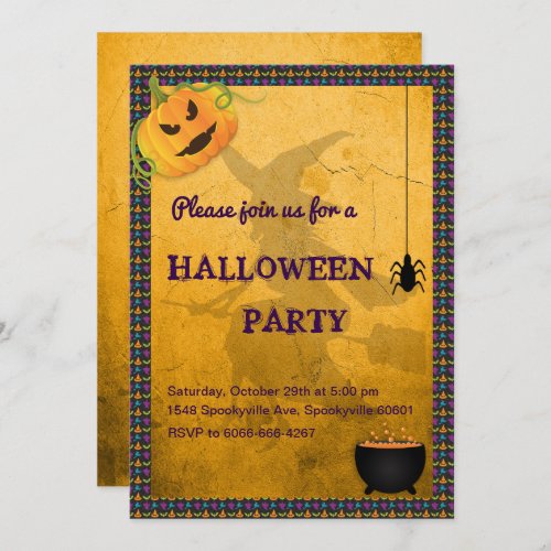 Witches Den Halloween Invitation