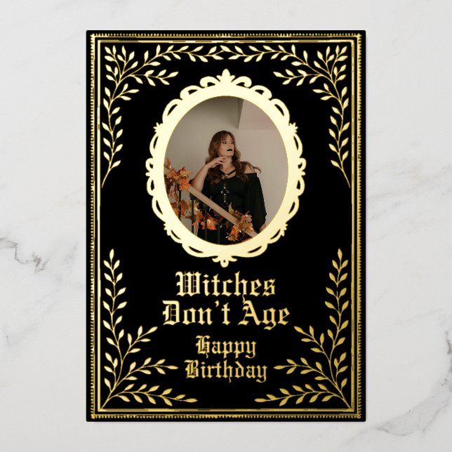 Witches dony age birthday card custom (Front)