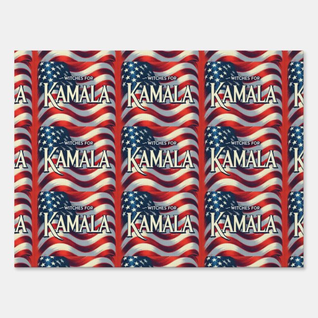 Witches for Kamala yard sign (Front)