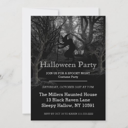 Witches Forest Halloween Party Invitation