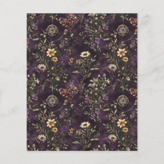Witches Garden Twilight Scrapbook Paper – Mystical