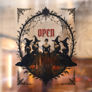 Witches' Gathering Halloween Window Cling