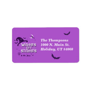 Witches get stitches / Return Address Labels