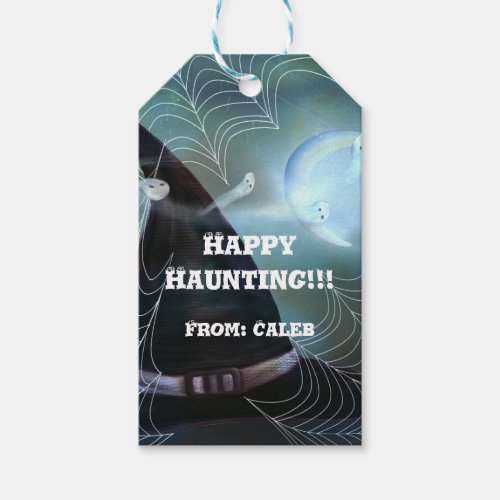 Witches Ghostly Night Halloween Party Favor Gift Tags