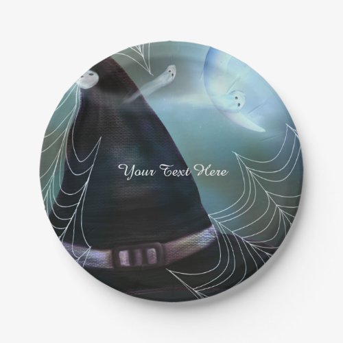 Witches Ghostly Night Halloween Party Plates