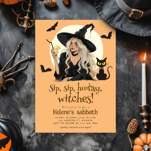 Witches Girls Night Adult Halloween Party Invitation