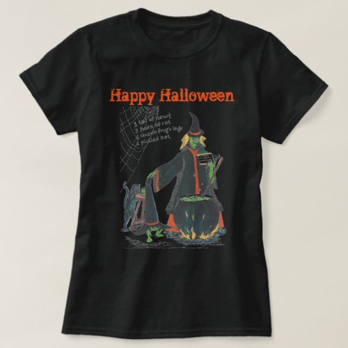 Witches Halloween Brew Scary Designed T_Shirt