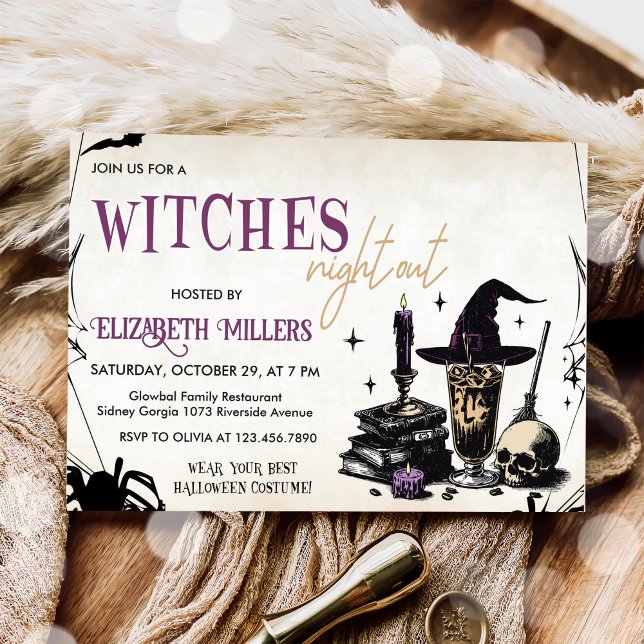 Witches Halloween Night Party Invitation (Creator Uploaded)