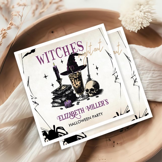 Witches Halloween Night Party Napkins (Creator Uploaded)