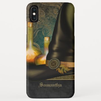 Witches Hat Personalized Iphone Xs Max Case by EarthMagickGifts at Zazzle