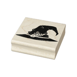 Witches Hat Rubber Stamp