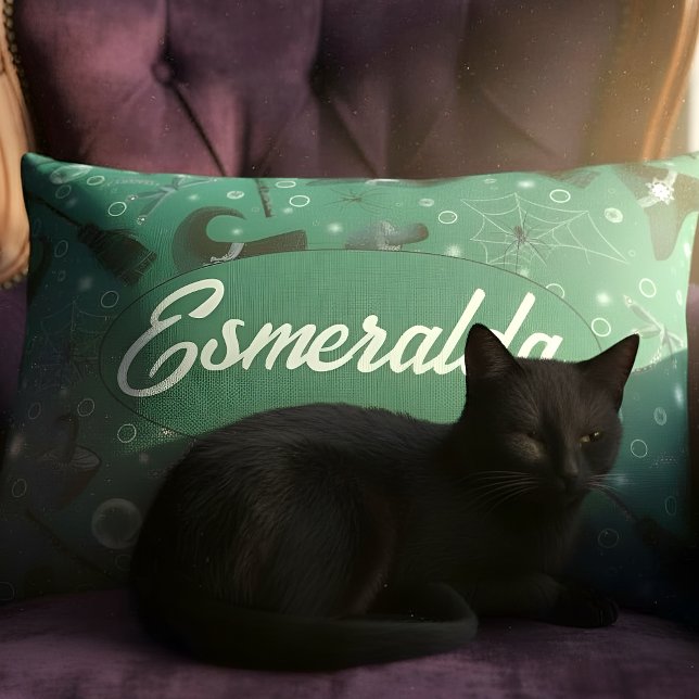 Witches hats and broomsticks green pet bed (Creator Uploaded)