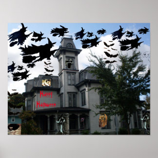 WITCHES HAUNTED HOUSE POSTER