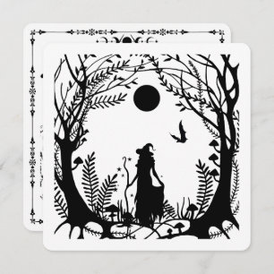 Witches In the Woods Halloween Party Invitation