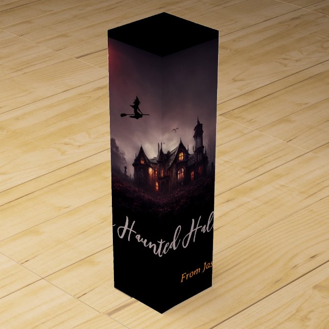 Witches Lair Halloween Wine Box (Front)