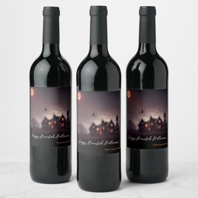 Witches Lair Halloween Wine Label (Bottles)