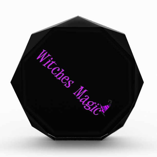 Witches Magic Hat Acrylic Award (Front)
