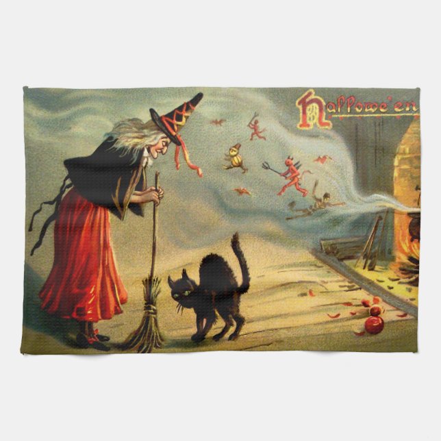 Witches' Magic Kitchen Towel (Horizontal)
