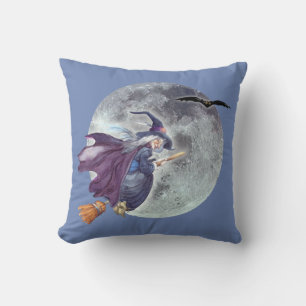 Witches Moon Throw Pillow