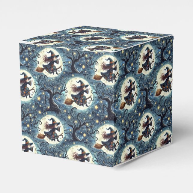 Witches, Moons and Twisted Trees Favor Boxes (Front Side)