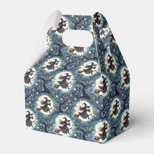 Witches, Moons and Twisted Trees Favor Boxes (Front Side)