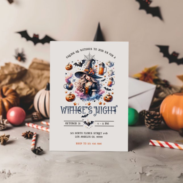 Witches Night Halloween Party Invitation (Creator Uploaded)