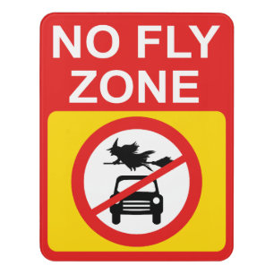 Witches, No Fly Zone, Door Sign