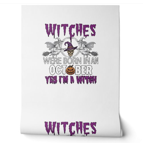 Witches October Halloween Skull Witch Hat Pumpkin_ Wallpaper
