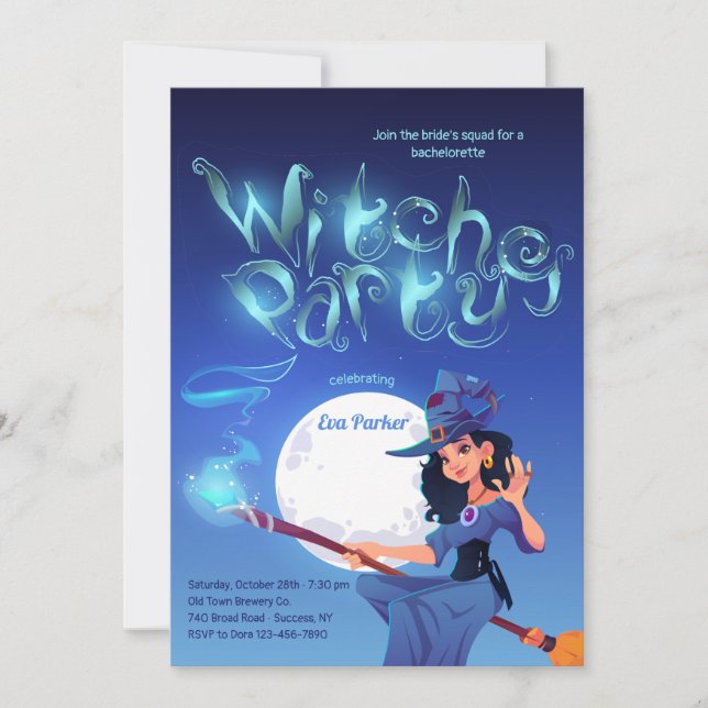 Witches Party Invitation (Front)