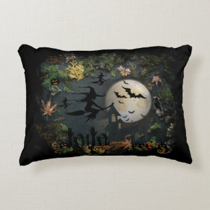 Witches Party Night Accent Pillow