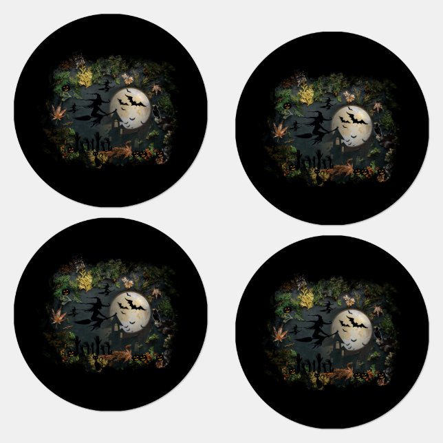 Witches Party Night Labels (Group)