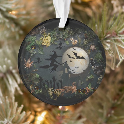 Witches Party Night Ornament