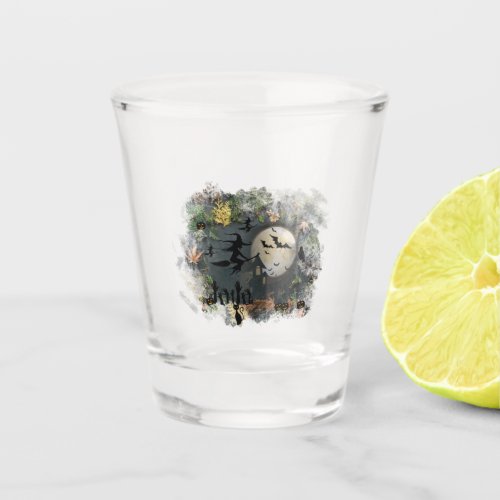 Witches Party Night Shot Glass
