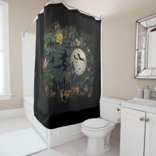 Witches Party Night Shower Curtain