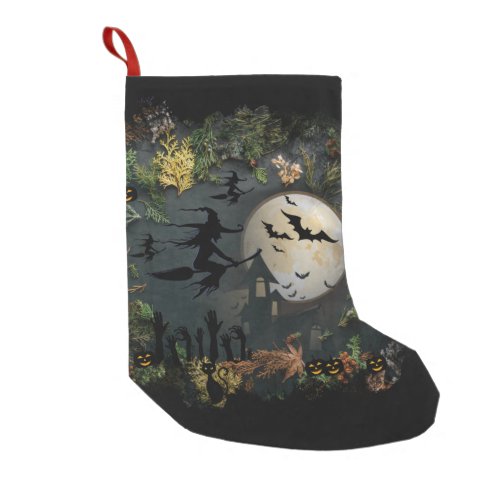 Witches Party Night Small Christmas Stocking