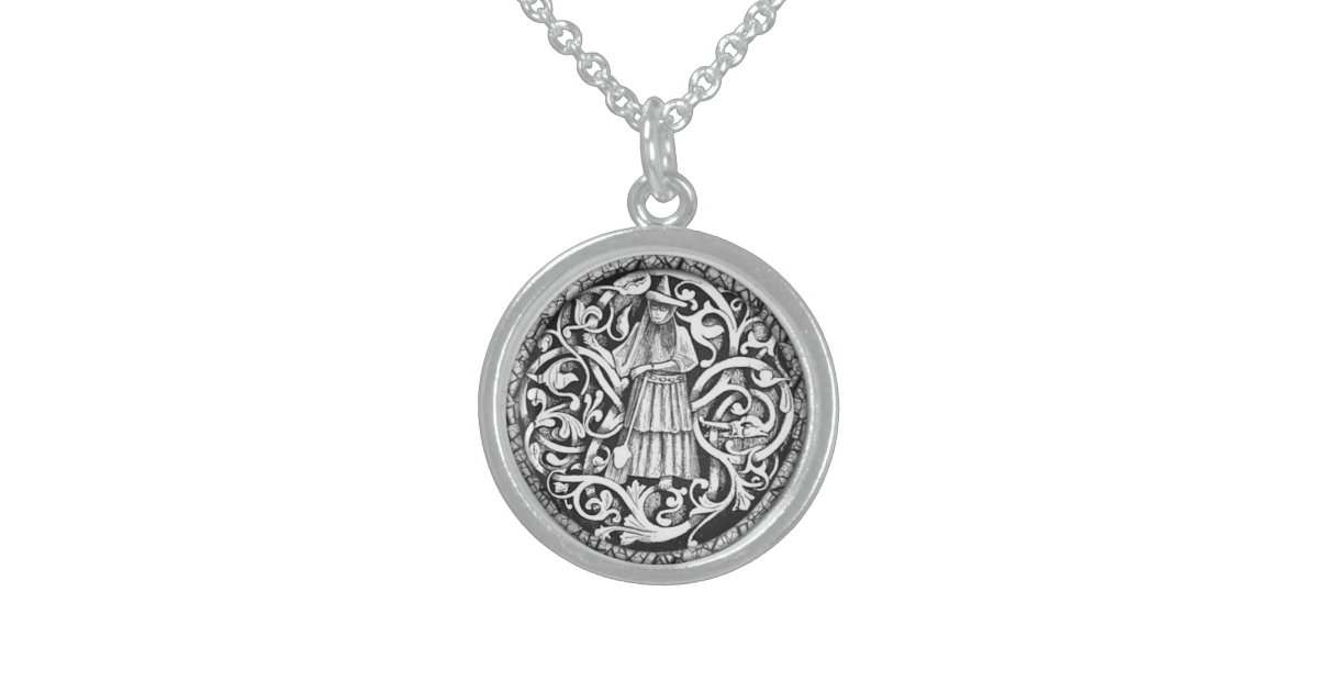 Witches Pendant! Sterling Silver Necklace | Zazzle
